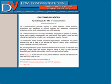 Tablet Screenshot of dwcommunications.net